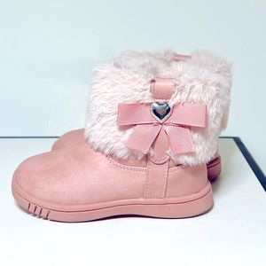 Dave & Bella Real Suede Fur Winter Boots Sz 23 US 7